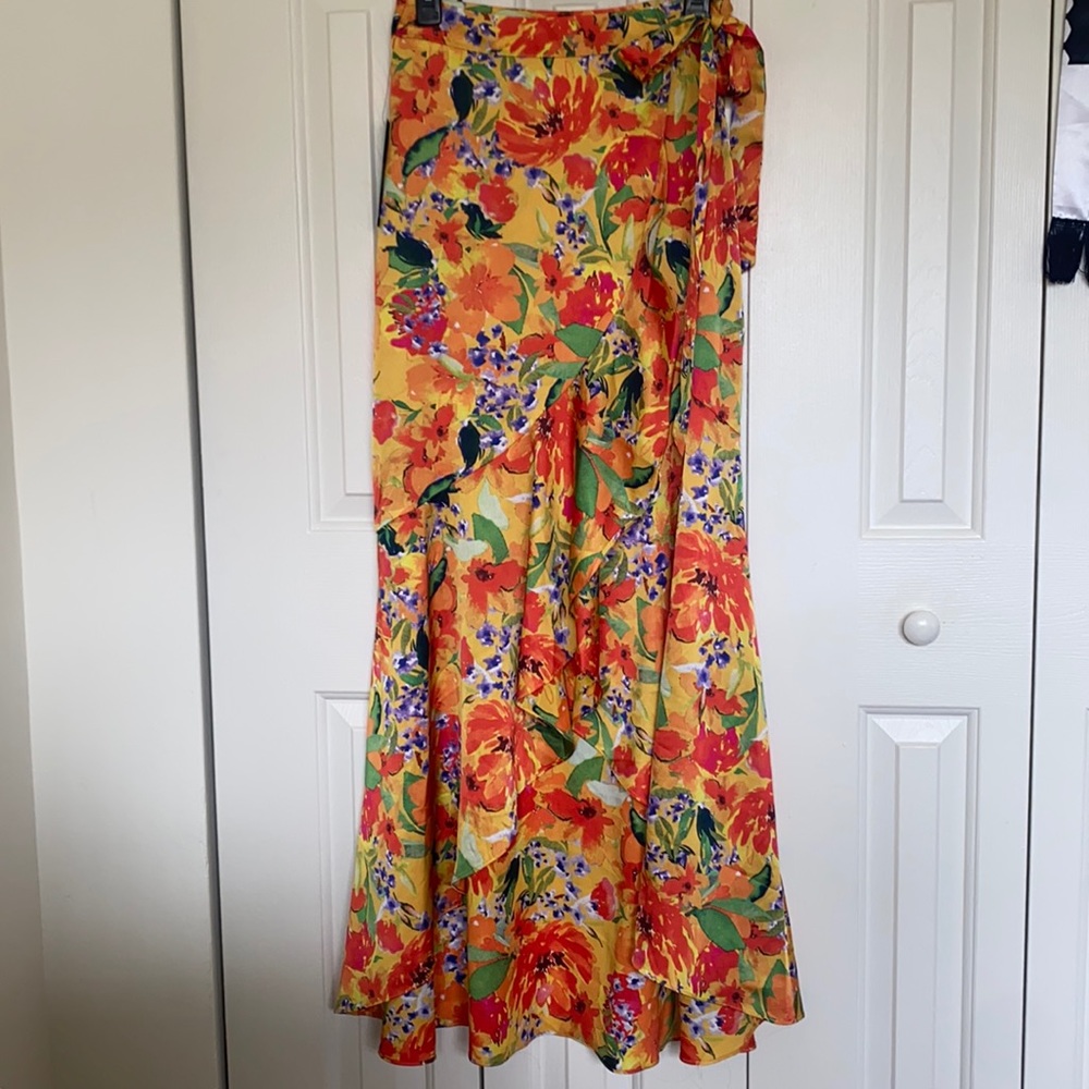 Guess Marciano Summer Floral Wrap Skirt